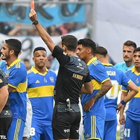 Boca Juniors-Racing Club karşılaşmasında ortalık karıştı! 11 kırmızı kart…